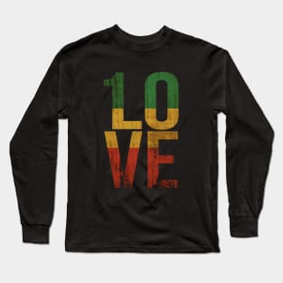 1 Love Reggae Music Love Long Sleeve T-Shirt